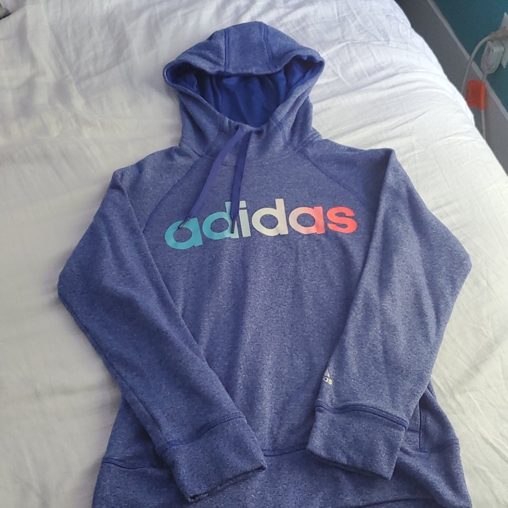 Blue adidas hoodie